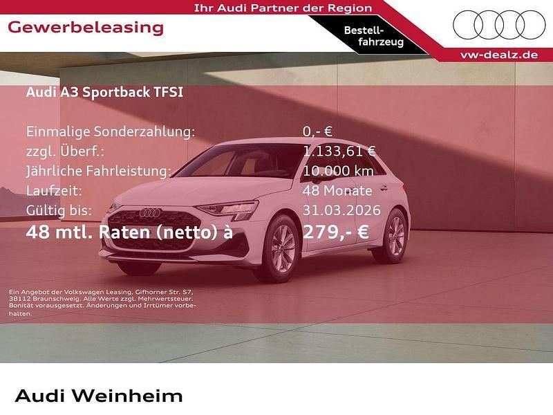 Neu Audi A3 116 PS (85 kW) 2026 Weiß Limousine