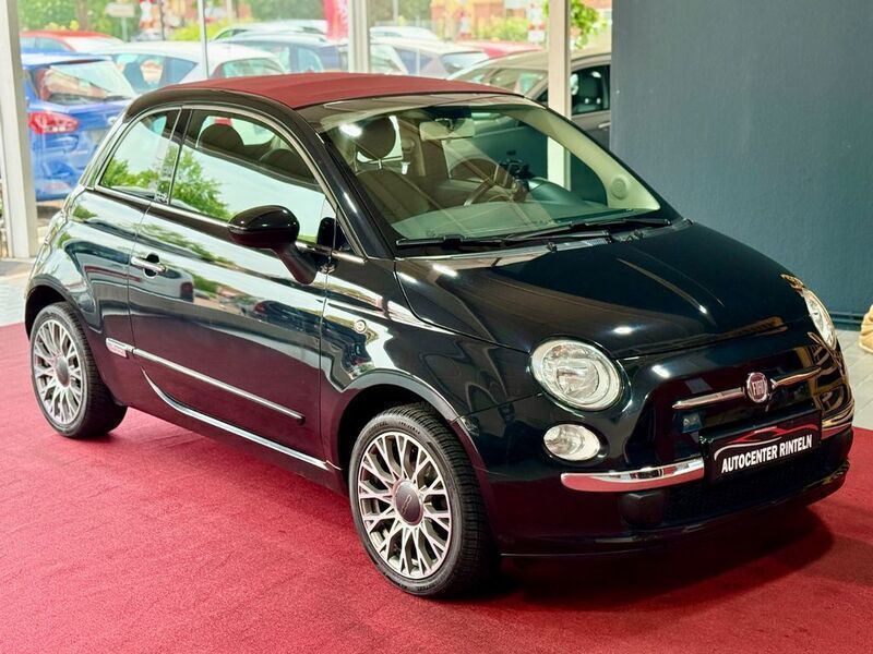 Schwarz Gebraucht 2010 Fiat 500 Lounge Cabrio | 5.390 € (Fairer Preis) - Bild 1/4