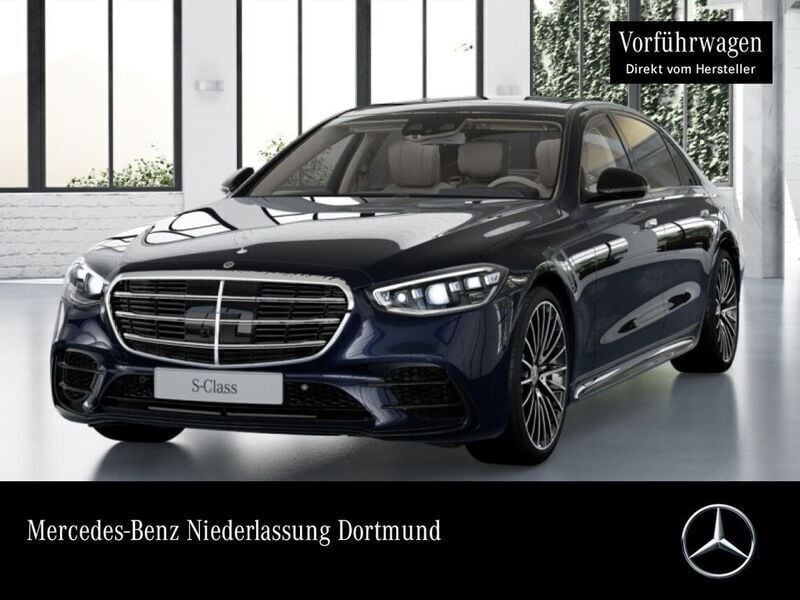 Blau Gebraucht 2024 Mercedes S580 AMG Limousine | 123.690 € (Superpreis) - Bild 1/4