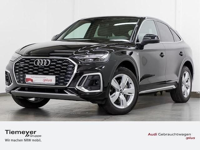 Mythosschwarz metallic Gebraucht 2023 Audi Q5 Sportback S-Line SUV | 44.980 € (Superpreis) - Bild 1/4