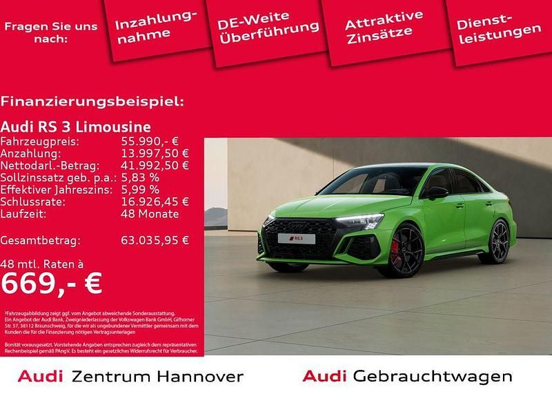 Kyalamigrün Gebraucht 2022 Audi RS3 Ambiente Kleinwagen | 55.990 € (Fairer Preis) - Bild 1/4