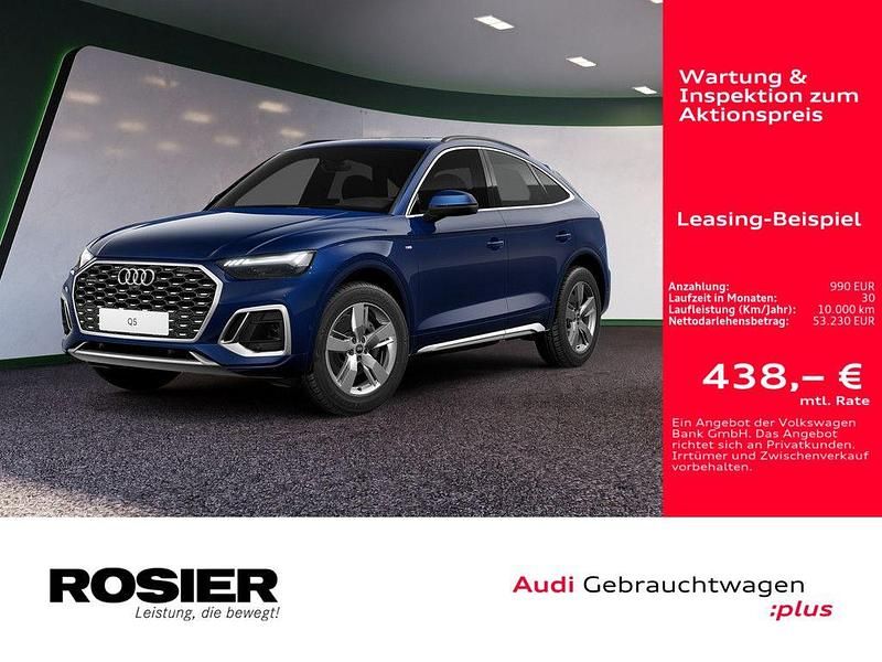 Navarrablau metallic Gebraucht 2025 Audi Q5 Sportback Ambiente SUV | 53.230 € (Etwas zu teuer) - Bild 1/3