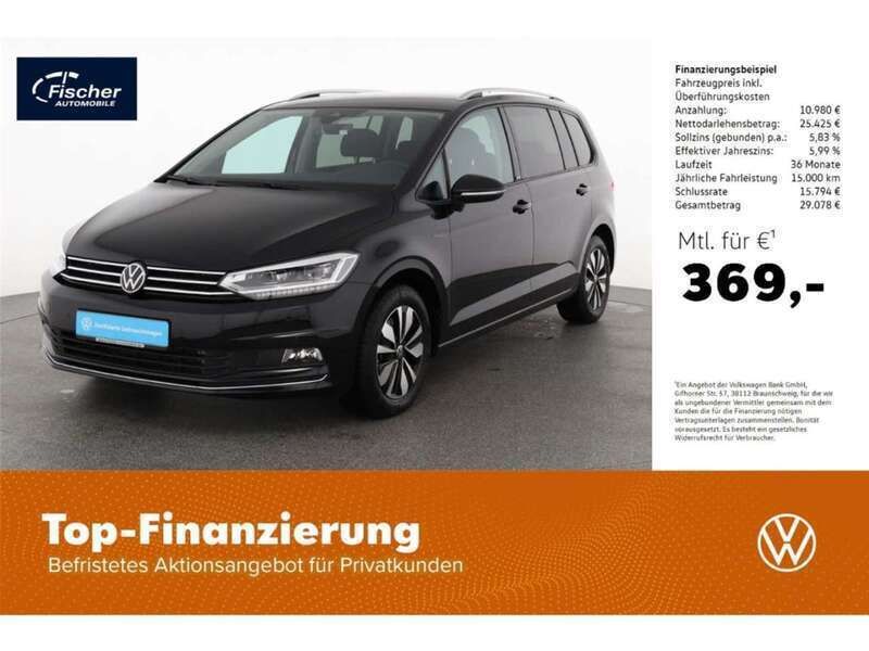 Schwarz Gebraucht 2024 VW Touran Move Van / Kleinbus | 33.440 € (Superpreis) - Bild 1/4