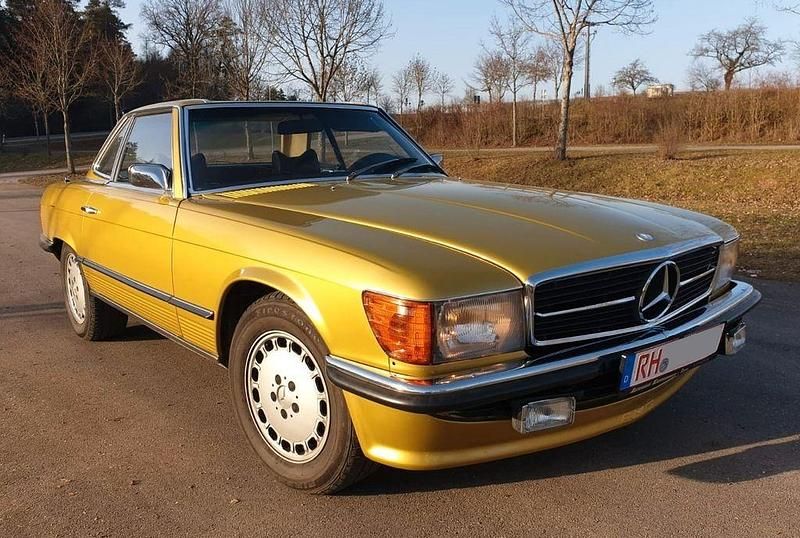Gold Gebraucht 1973 Mercedes SL350 Cabrio | 27.600 € - Bild 1/4