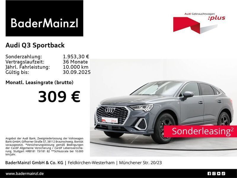 Grau Gebraucht 2024 Audi Q3 Sportback S-Line SUV | 40.930 € (Guter Preis) - Bild 1/2