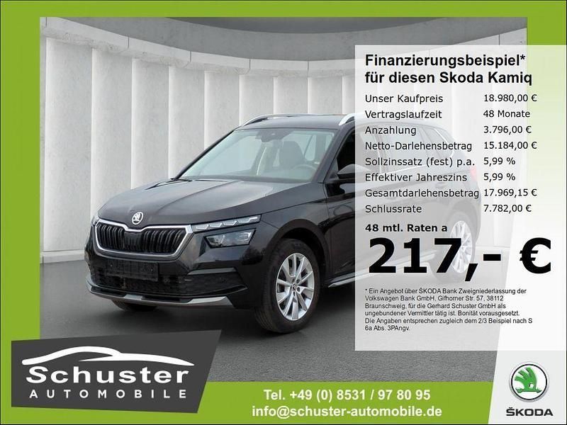 Schwarz Gebraucht 2020 Skoda Kamiq Style SUV | 19.279 € (Fairer Preis) - Bild 1/4