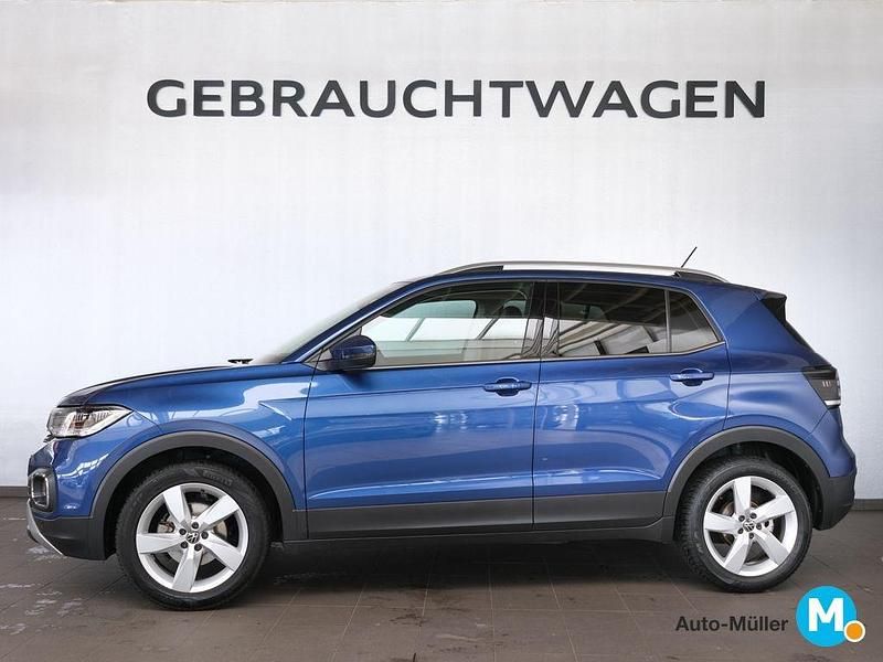 Gebraucht VW T-Cross Style 110 PS (80 kW) 2021 Reef blue metallic (metallic) SUV