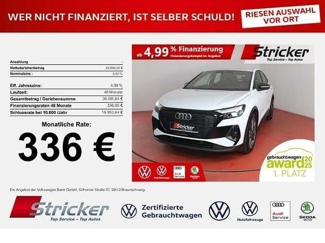 Gebraucht Audi Q4 Sportback e-tron S-Line 150 kW (204 PS) 2022 Gletscherweiß metallic SUV