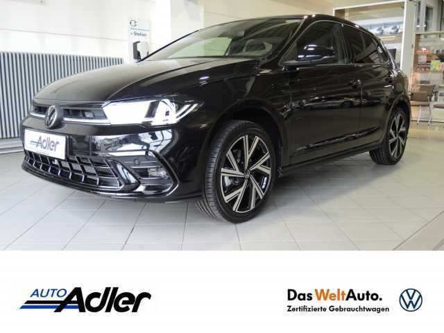Deep black perleffekt (metallic) Gebraucht 2021 VW Polo R-line Kleinwagen | 31.440 € - Bild 1/4