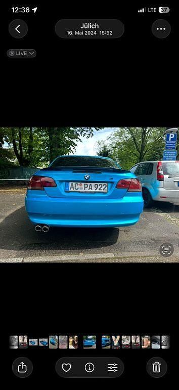Gebraucht BMW 320 Cabriolet Performance 170 PS (125 kW) 2007 Blau Cabrio