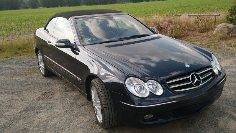 Schwarz Gebraucht 2008 Mercedes CLK200 Avantgarde Cabrio | 10.200 € (Guter Preis) - Bild 1/4