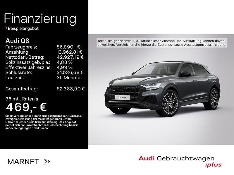 Daytonagrau perleffekt Gebraucht 2021 Audi Q8 S-Line SUV | 56.890 € (Fairer Preis) - Bild 1/4