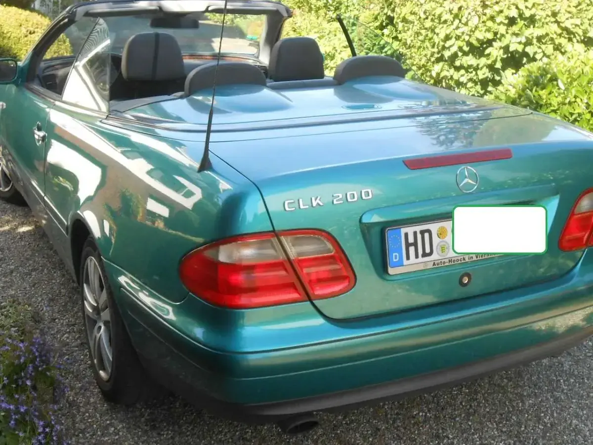 Gebraucht Mercedes CLK200 Elegance 136 PS (100 kW) 1998 Grün Cabrio