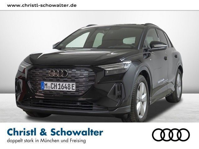 Mythosschwarz metallic Gebraucht 2025 Audi Q4 e-tron S-Line SUV | 64.153 € - Bild 1/4