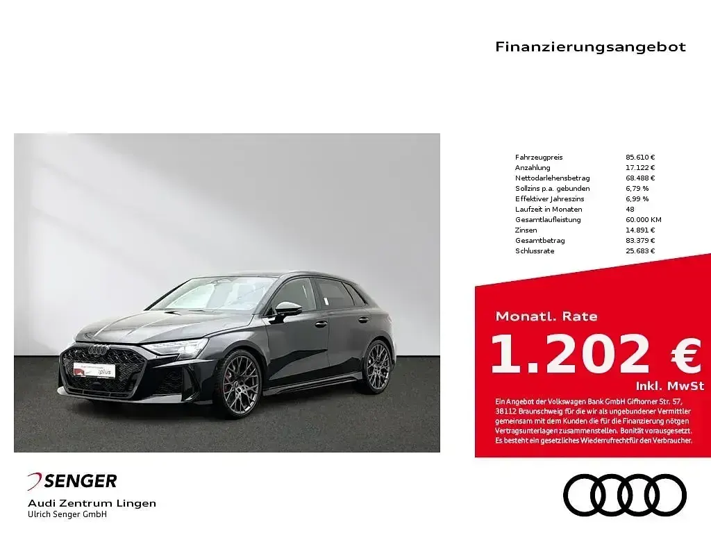 Brugt Audi RS3 Sportback Design 400 HK (294 kW) 2026 Hatchback