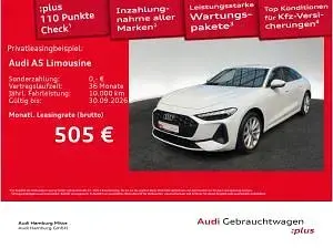 Gebraucht Audi A5 204 PS (150 kW) 2025 Weiß (gletscherweiß metallic) Limousine