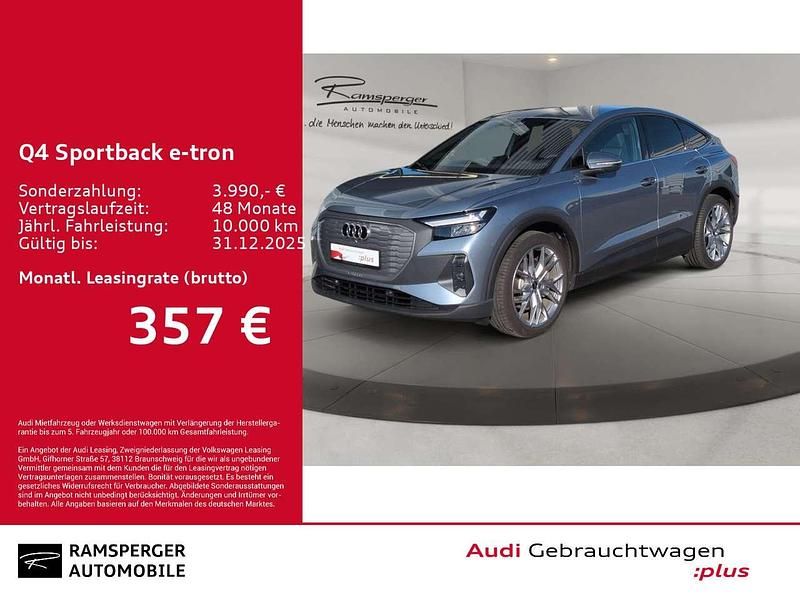 Geysirblau metallic Gebraucht 2025 Audi Q4 e-tron S-Line SUV | 47.880 € (Etwas zu teuer) - Bild 1/3