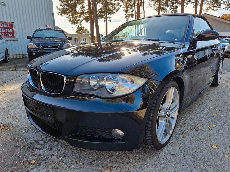 Schwarz Gebraucht 2009 BMW 118 Cabriolet Advantage Cabrio | 8.888 € (Etwas zu teuer) - Bild 1/4