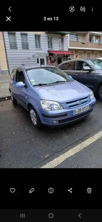 Gebraucht Hyundai Getz 67 PS (49 kW) 2004 Blau Kleinwagen