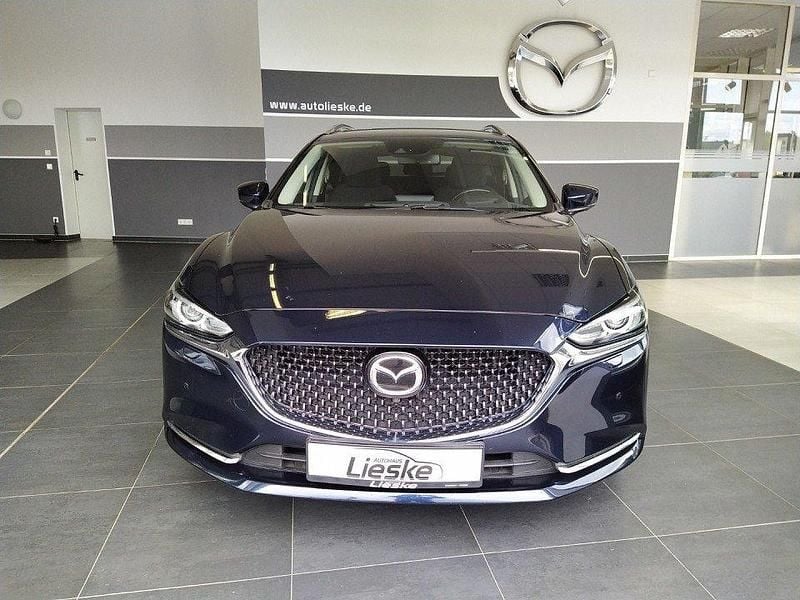 Mitternachtsblau metallic Gebraucht 2021 Mazda 6 Sky Kombi | 24.990 € (Guter Preis) - Bild 1/4