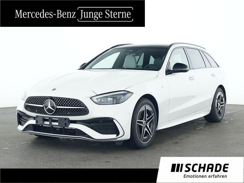 Weiß Gebraucht 2025 Mercedes C300e AMG line Limousine | 49.950 € (Fairer Preis) - Bild 1/4