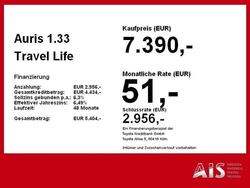 Gebraucht Toyota Auris Travel 99 PS (72 kW) 2012 Red metallic Limousine