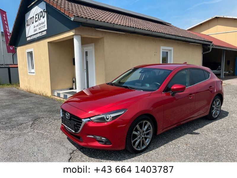 Rot Gebraucht 2018 Mazda 3 Takumi-Line Limousine | 10.990 € (Guter Preis) - Bild 1/4