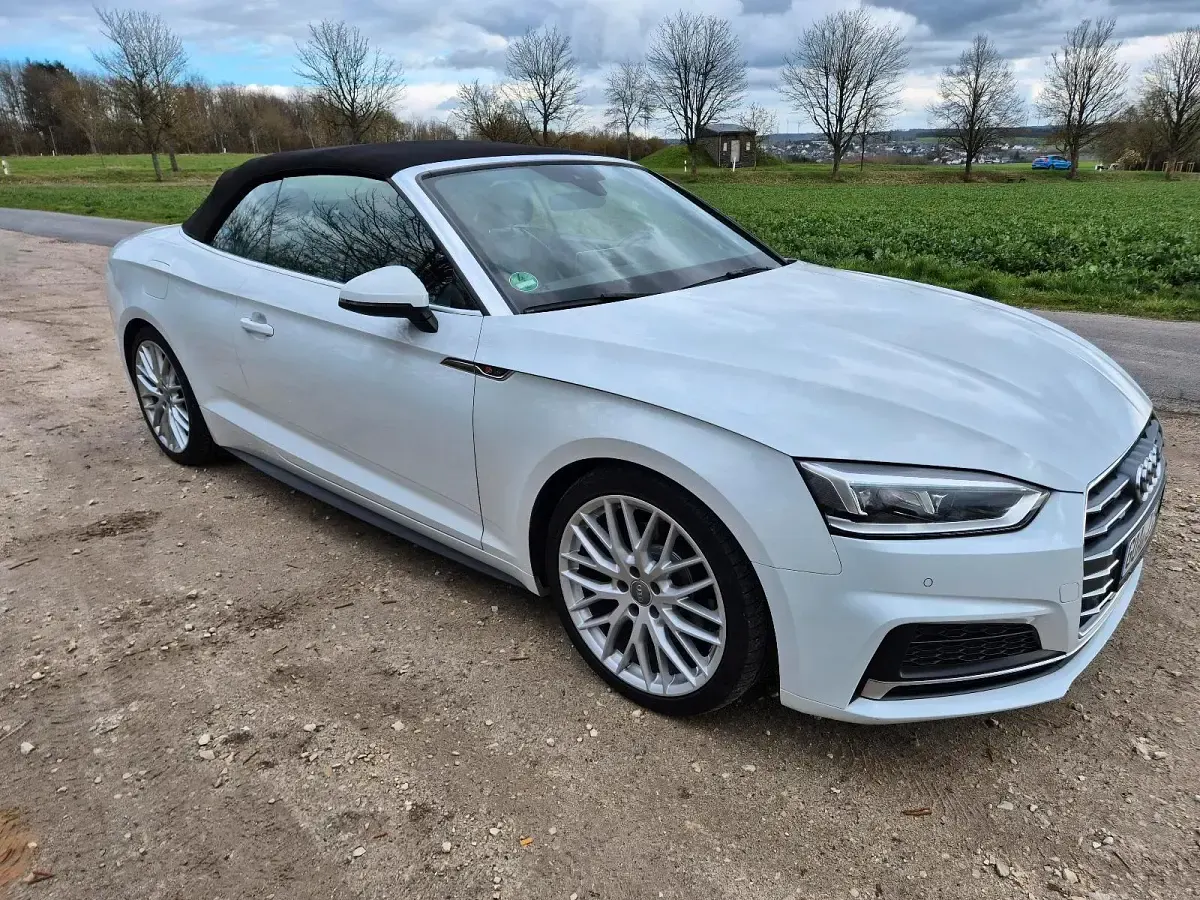 Gebraucht Audi A5 Cabriolet S-Line 150 PS (110 kW) 2019 Weiß Cabrio