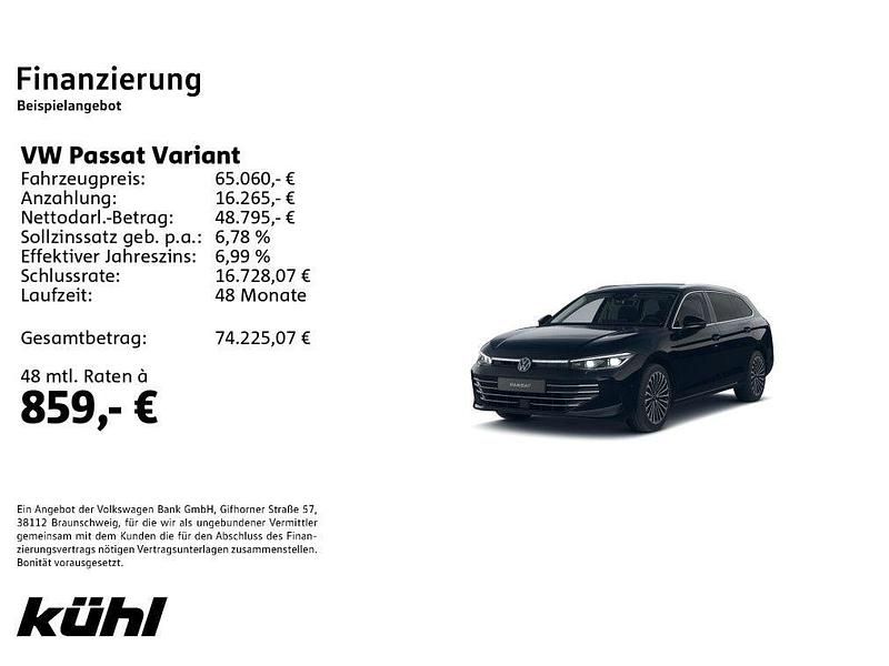 Neu VW Passat Elegance 150 PS (110 kW) 2026 Schwarz Kombi