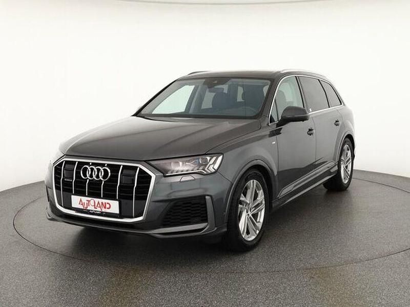 Grau Gebraucht 2020 Audi Q7 S-Line SUV | 59.950 € (Teuer) - Bild 1/4