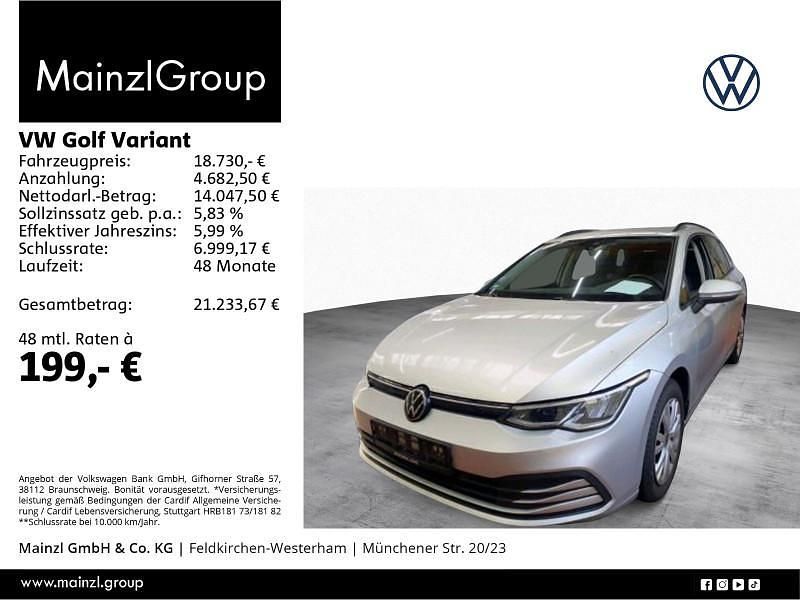 Silber Gebraucht 2022 VW Golf VIII Life Kombi | 18.730 € (Fairer Preis) - Bild 1/3