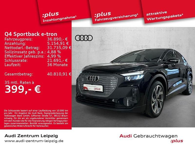 Schwarz Gebraucht 2023 Audi Q4 Sportback e-tron Sport SUV | 36.890 € (Etwas zu teuer) - Bild 1/3