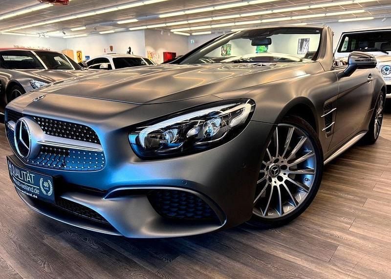 Grau Gebraucht 2018 Mercedes SL400 AMG Cabrio | 66.900 € (Teuer) - Bild 1/4