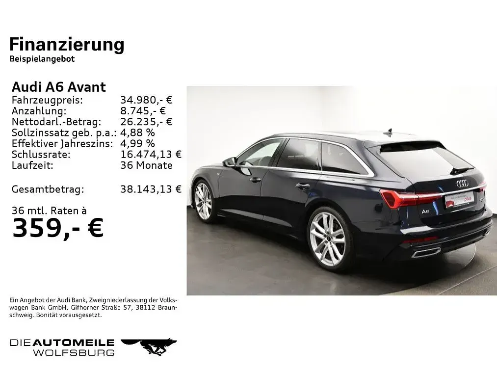 Gebraucht Audi A6 Sport 245 PS (180 kW) 2023 Firmamentblau metallic (metallic) Kombi