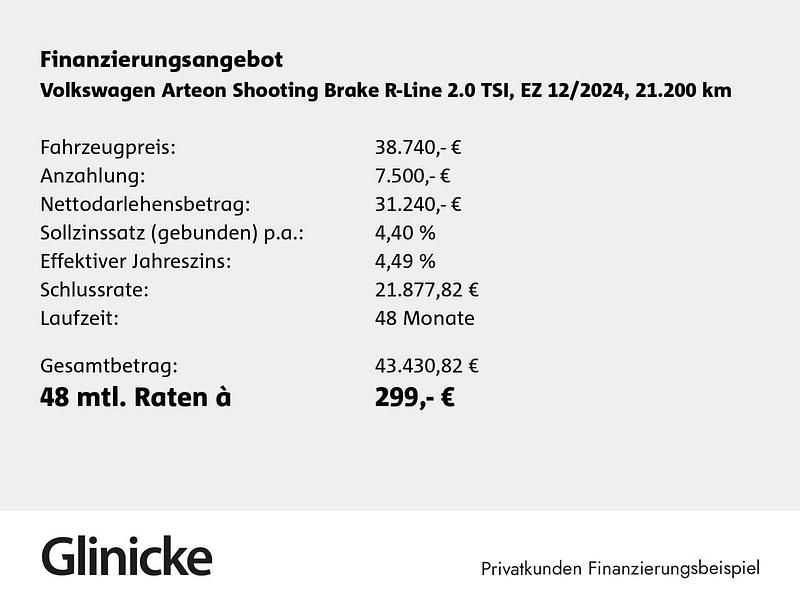 Gebraucht VW Arteon R-line 280 PS (205 kW) 2024 Deep black perleffekt Coupé