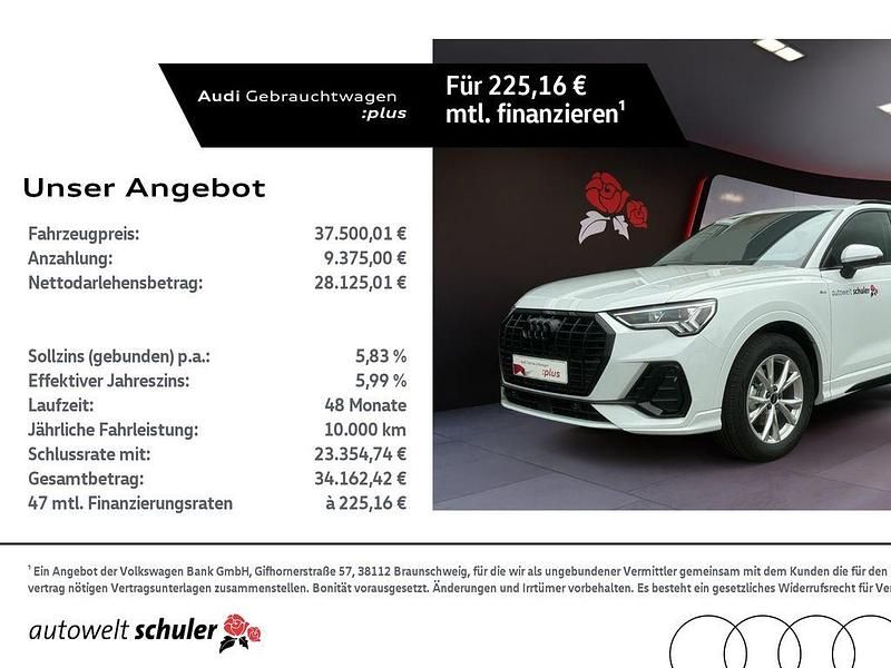 Gletscherweiß metallic Gebraucht 2024 Audi Q3 S-Line SUV | 37.500 € (Guter Preis) - Bild 1/4