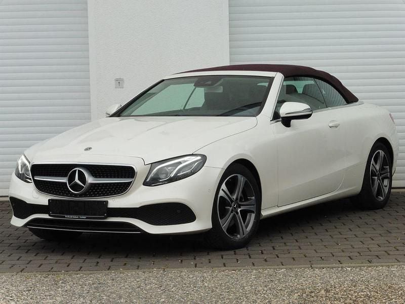 Diamantweiß bright Gebraucht 2018 Mercedes E220 Cabrio | 29.990 € (Guter Preis) - Bild 1/4