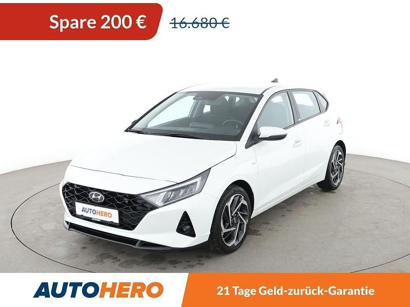 Weiß Gebraucht 2021 Hyundai i20 Intro Edition Kleinwagen | 16.480 € (Etwas zu teuer) - Bild 1/3