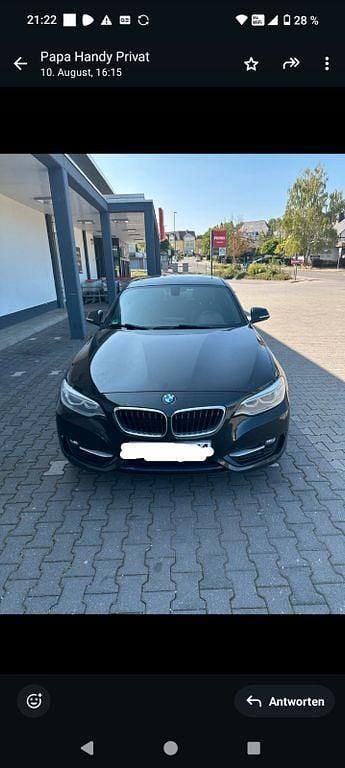 Schwarz Gebraucht 2014 BMW 220 Sport Line Coupé | 10.600 € (Guter Preis) - Bild 1/4
