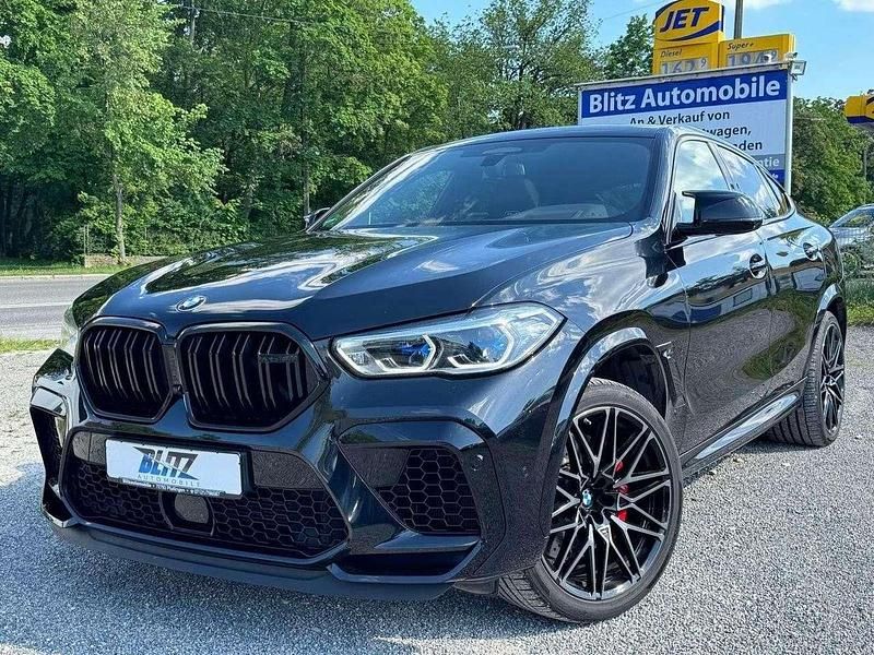 Black sapphire metallic Gebraucht 2021 BMW X6 M Competition Edition SUV | 89.999 € (Teuer) - Bild 1/4