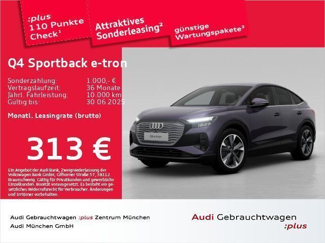 Auroraviolett metallic Gebraucht 2024 Audi Q4 Sportback e-tron Ambiente SUV | 39.878 € (Fairer Preis) - Bild 1/2