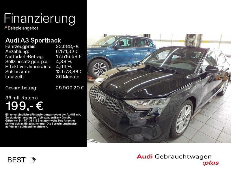 Gebraucht Audi A3 150 PS (110 kW) 2022 Brillantschwarz Limousine