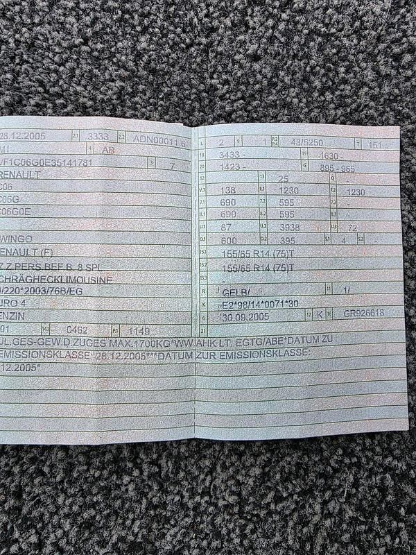Grün Gebraucht 2005 Renault Twingo Kleinwagen | 1.100 € - Bild 1/4