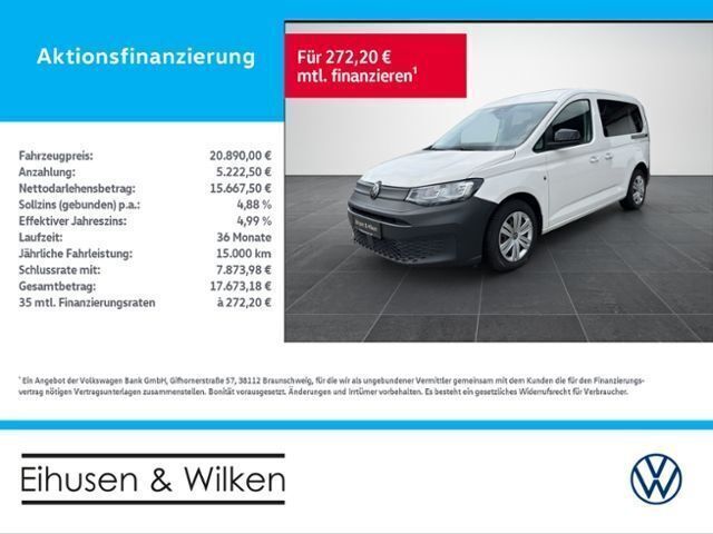Weiß Gebraucht 2021 VW Caddy Basis Van / Kleinbus | 20.890 € (Fairer Preis) - Bild 1/4