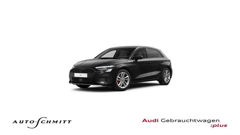 Mythosschwarz metallic Gebraucht 2022 Audi A3 Sportback Advanced Limousine | 22.880 € (Fairer Preis) - Bild 1/4
