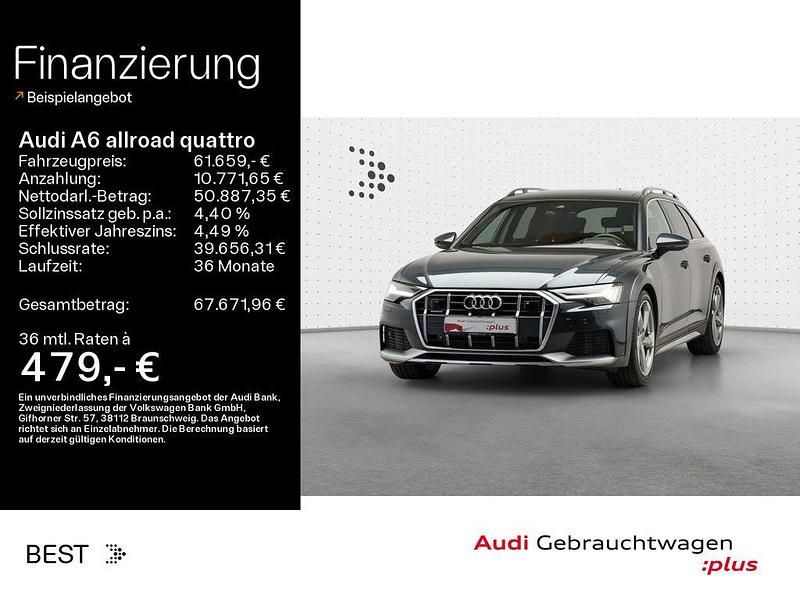 Manhattangrau metallic (metallic) Gebraucht 2024 Audi A6 Allroad Ambiente Kombi | 61.659 € (Etwas zu teuer) - Bild 1/4