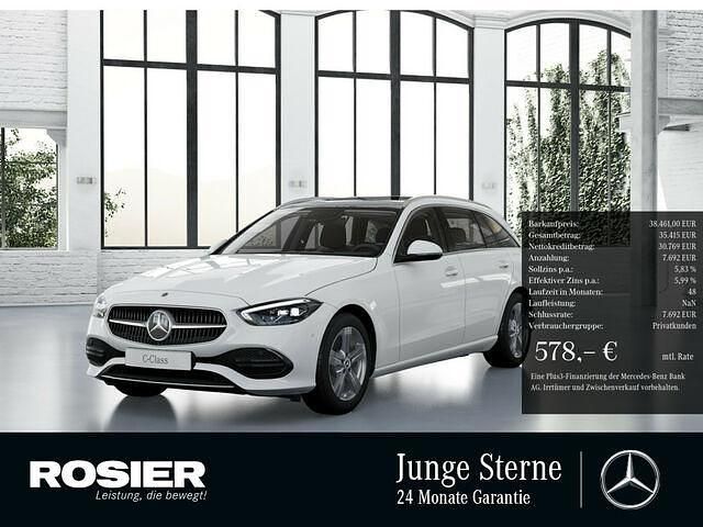 Weiß Gebraucht 2023 Mercedes C300e Avantgarde Kombi | 38.461 € (Teuer) - Bild 1/2