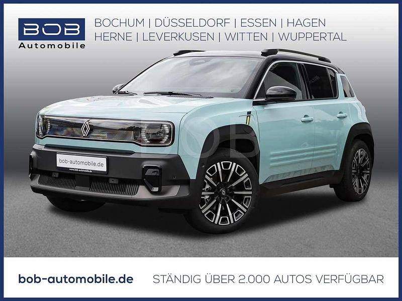 Neu Renault 4 E-Tech Iconic 110 kW (150 PS) 2025 Hautsdefrancegrün + dach black pearlschwarz (grün) SUV