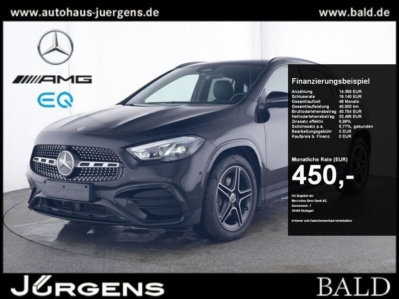 Schwarz nachtschwarz Gebraucht 2024 Mercedes GLA220 AMG SUV | 47.880 € (Fairer Preis) - Bild 1/4