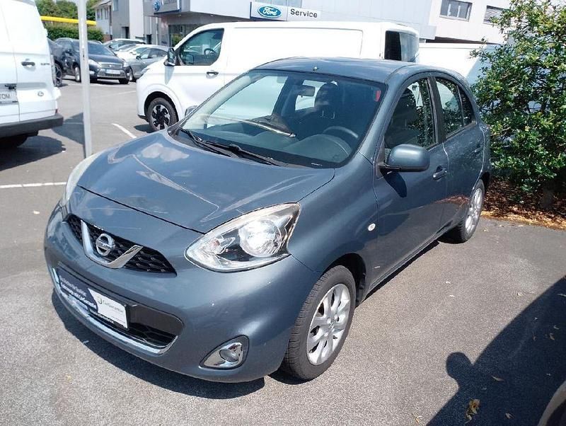 Grün Gebraucht 2016 Nissan Micra Acenta Kleinwagen | 9.995 € (Fairer Preis) - Bild 1/4